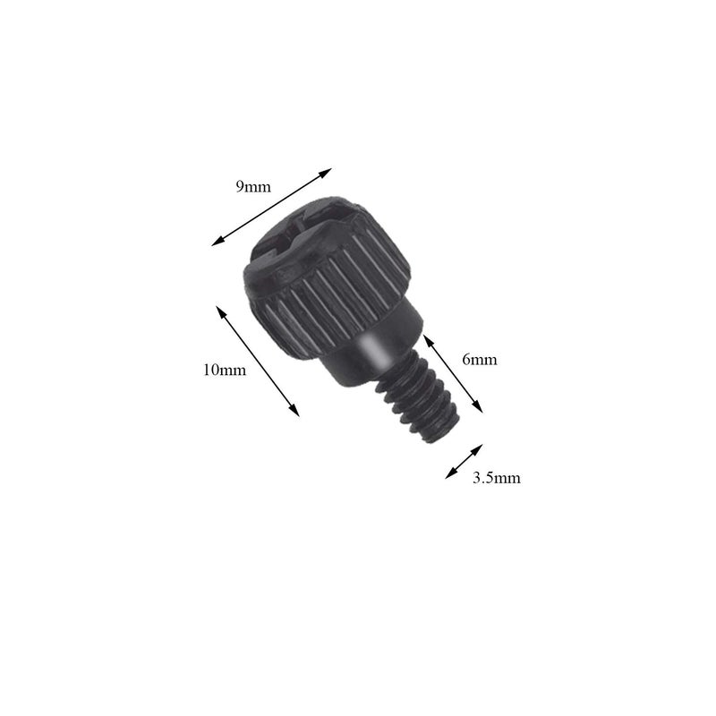 SGTKJSJS 10 x Computer Case Thumbscrews (6-32 Thread) PC Computer Case Fastener Thumb Screws,for Cover/Power Supply/PCI Slots/Hard Drives - Image 2
